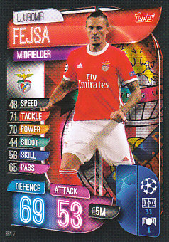 Ljubomir Fejsa SL Benfica 2019/20 Topps Match Attax CL #BEN7